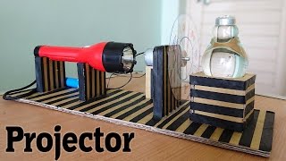 How to Make a Projector using bulb at Home [upl. by Anauqes]