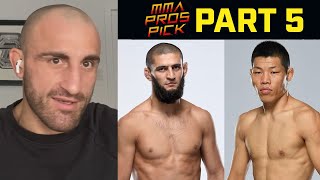 MMA Pros Pick ✅ Khamzat Chimaev vs Li Jingliang  Part 5 👊 UFC 267 [upl. by Hein544]