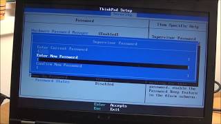 How to remove the BIOS password on a Lenovo ThinkPad T430 laptop [upl. by Gladdie]