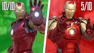 Rating EVERY Iron Man Suit In Marvels Avengers [upl. by Ahsenev517]