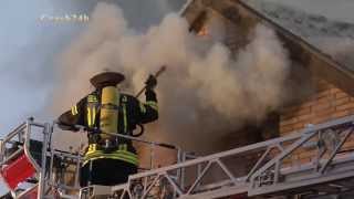 Großeinsatz bei Wohnhausbrand in Oggersheim am 170314 [upl. by Suzzy]