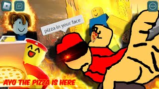 ROBLOX Work at pizza Funny moments MEMES [upl. by Etnasa]