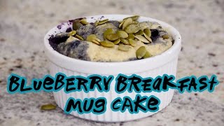 Blueberry Breakfast Mug Cake Recipe  Nutscom [upl. by Akcimehs372]