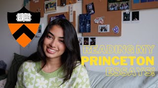 Reading My PRINCETON Essays  Tips amp Tricks [upl. by Yazbak]