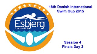 18th Danish International Swim Cup 2015  Session 4 [upl. by Brittan]