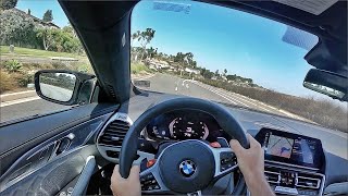 2021 BMW M8 Gran Coupe Competition POV Test Drive 3D AudioASMR [upl. by Eillas]