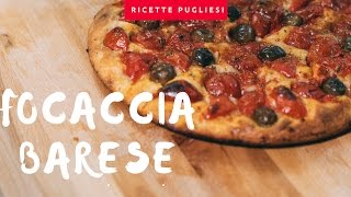 Focaccia Barese  Ricetta come Panificio Fiore Bari [upl. by Moazami314]