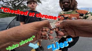 HE TRIED SELLING FAKE CHROME HEARTS GOT TRAVIS 6S [upl. by Vallo]