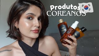 Produtos Coreanos para o cabelo  valem a pena [upl. by Nesyla]