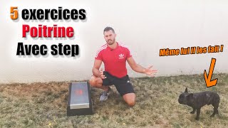 5 exercices POITRINE avec step [upl. by Zacherie]