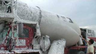 Concrete Truck Cleaning with Protec A70 by TWI [upl. by Eniale75]