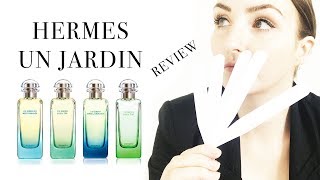 HERMES UN JARDIN  full perfume line review [upl. by Anabella]