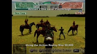 Kessen 2 One Level Playthrough using the Ps2 Action Replay Max 50000 D Playstation CheatCodes [upl. by Arima766]