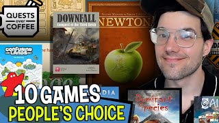 10 Board Games Being Played NOW  quotPeoples Choicequot Board Game Picks [upl. by Regazzi]