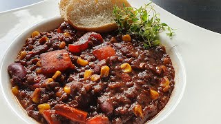 Chili sin Carne   Mori kocht vegetarisches Chili [upl. by Page]