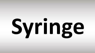 How to Pronounce Syringe [upl. by Plusch]