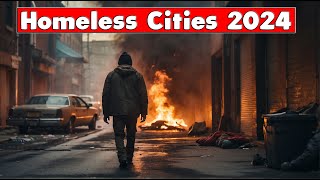 10 Cities With The MOST Homeless Painful Reality [upl. by Nived]