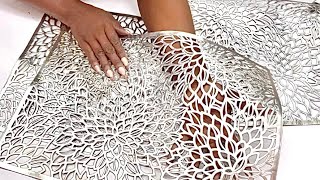 SEE WHAT She Did With TABLE Mats Unbelievable TABLE MAT DECORATING IDEA [upl. by Michal]