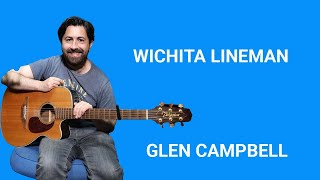 How to play Wichita Lineman Glen Campbell  Guitar Lesson [upl. by Killian]