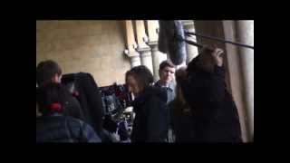 Endeavour filming in St Johns College Oxford [upl. by Ellertnom306]