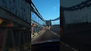 Crossing Menai bridge Anglesey UK 512pm 26 Jan 2024 [upl. by Enomor]