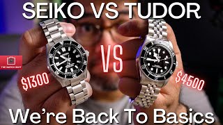 Seiko SPB453 VS Tudor Black Bay 41 Monochrome The Ultimate Monochromatic Diver Face Off [upl. by Gerita]