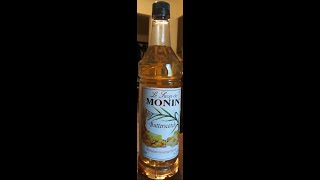 Le Sirop de Monin Butterscotch Premium Gourmet Syrup Review [upl. by Nalyad327]