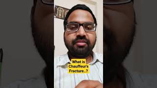 What is Chauffeurs Fracture Dr Sai Chandra MBBS DNB Ortho Orthopaedic Surgeon In Hyderabad [upl. by Colbye30]