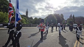 Pride of the Rock Flute Band Dumbarton  Royal Black Preceptory parade 10thAug 2024 [upl. by Crispas]