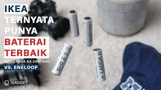 Review Baterai Rechargeable IKEA LADDA AA 2450 vs ENELOOP [upl. by Kiki206]