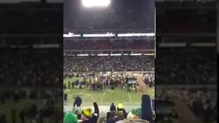 Notre Dame vs LSU 2014 Music City Bowl Game Winning Kick [upl. by Hogan]