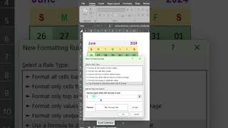 Create Dynamic and interactive Calendar in Excel exceltips exceltutorial excel [upl. by Southard]