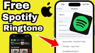 How to Set Spotify Song as Ringtone on iPhone 2024  iPhone 16 15 14 13 12 11 [upl. by Nichols]