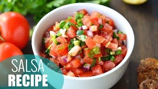 How to Make Salsa  Easy Homemade Salsa Recipe [upl. by Ellenej]