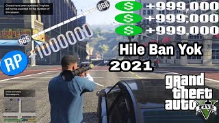 GTA 5 ONLİNE PARA VE LEVEL HİLESİ 2021  CHEAT ENGINE  BAN YOK [upl. by Nason]