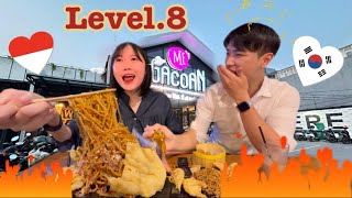 ORANG KOREA MAKAN MIE Gacoan IBLIS LEVEL 8🔥🇮🇩  Introducing Indonesian food to Korean men [upl. by Adnorrehs]