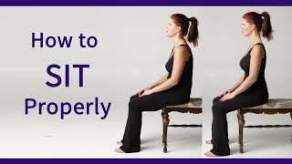 Posture Coach Shows How to Sit Properly [upl. by Eilime]