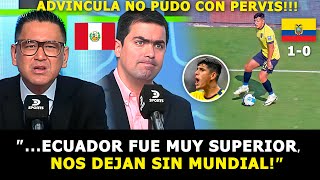 ASÍ FUE la REACCIÓN de la PRENSA PERUANA LUEGO de PERDER CONTRA ECUADOR quotNUNCA LLEGAMOS AL ARCOquot [upl. by Remark]