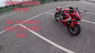 Honda CBR650r Review  Can You Have A 650cc As A First Bike [upl. by Arrik247]