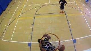 How to Dunk a Basketball with 2 Hands  Basketball Moves [upl. by Anaehs]