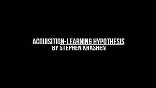 Acquisition Learning hypothesis in Bengali [upl. by Dusen]