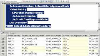 Introduction to NULLIF ISNULL and COALESCE in SQL Server 20052008 [upl. by Emrich553]