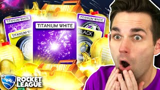 GETTING THE MOST INSANE ITEMS IN ROCKET LEAGUE RL 70 Golden Crate Opening [upl. by Ribaj194]