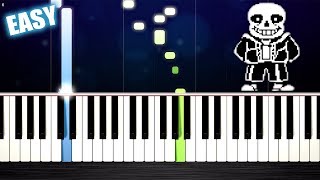 Undertale  Megalovania  EASY Piano Tutorial by PlutaX [upl. by Korenblat]