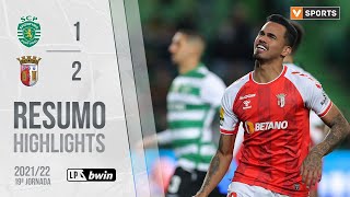 Highlights  Resumo Sporting 12 SC Braga Liga 2122 19 [upl. by Danell]