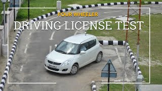 Fourwheeler driving license test in Delhi [upl. by Hepsibah]