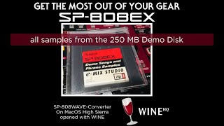 SP808ex  All samples in 1 video from the 250MB Sample Zip Disk [upl. by Awahsoj]