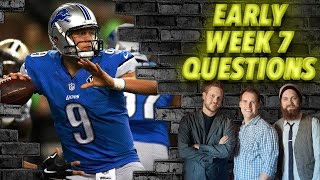 Early Week 7 Questions  The Fantasy Footballers [upl. by Ramses]