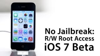 No Jailbreak Required How To Gain Full Root Access On iPhone 4 Running iOS 7 Beta [upl. by Bartram]