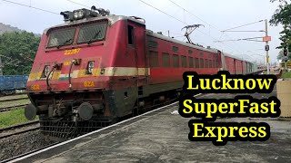 16093Lucknow Junction Express with wap 7 locomotive ICF Coaches  Train Fan Videos [upl. by Ujawernalo]